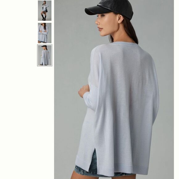 Anthropologie Maeve Merino Wool Crew-Neck Sweater - Picture 2 of 3